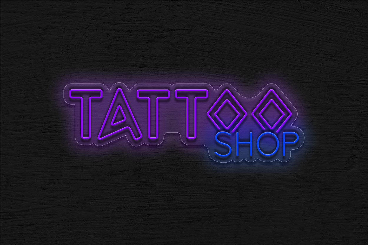 Tattoo(Ccelektrakution W03 Rough Font) LED Neon Sign