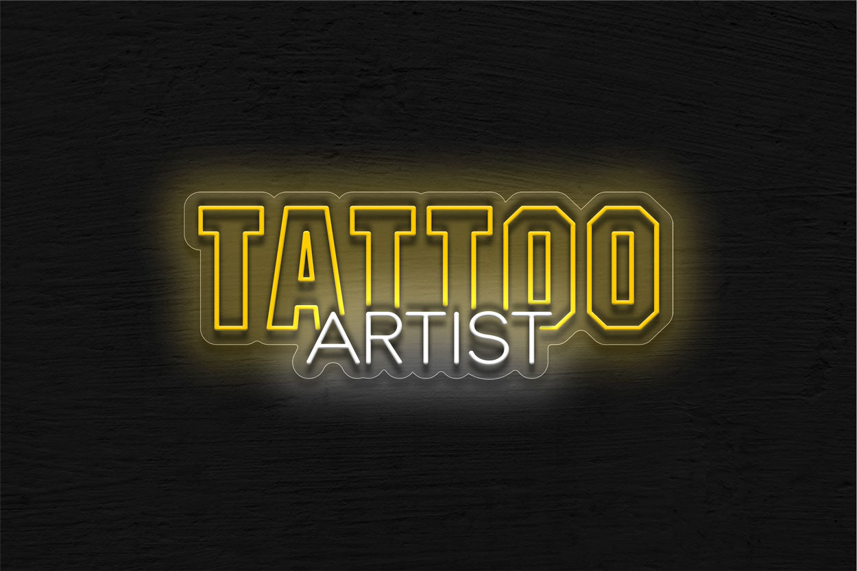 Tattoo(College Tm Contour Font) LED Neon Sign