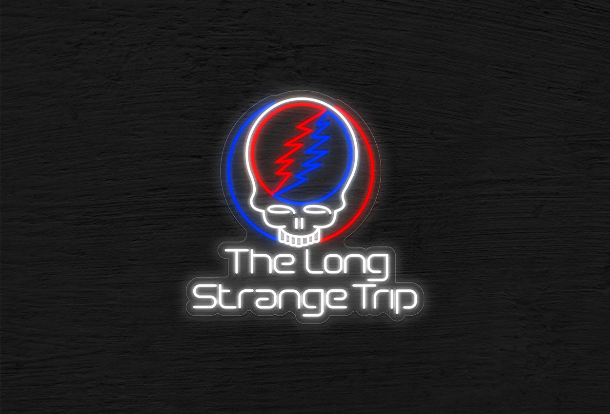 Logo and The Long Strange Trip LED Neon Sign