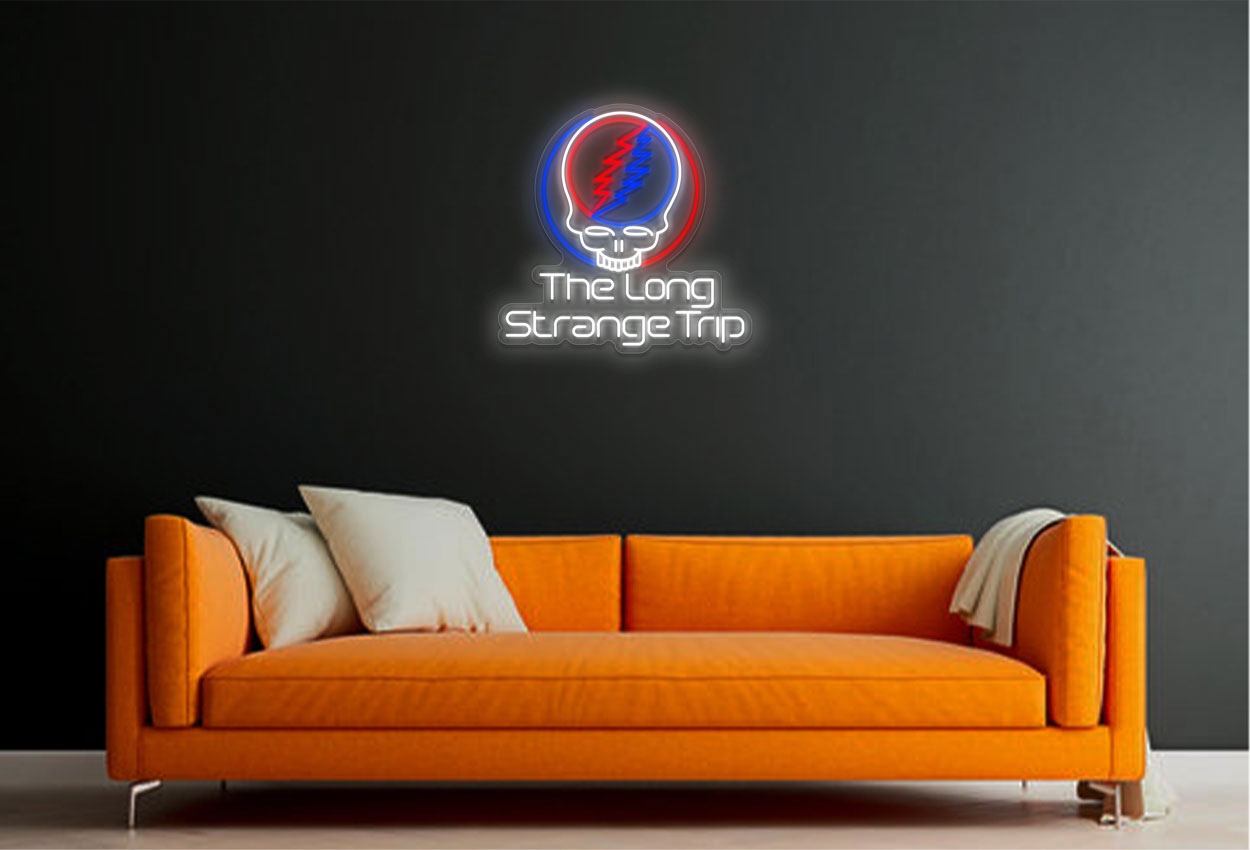Logo and The Long Strange Trip LED Neon Sign