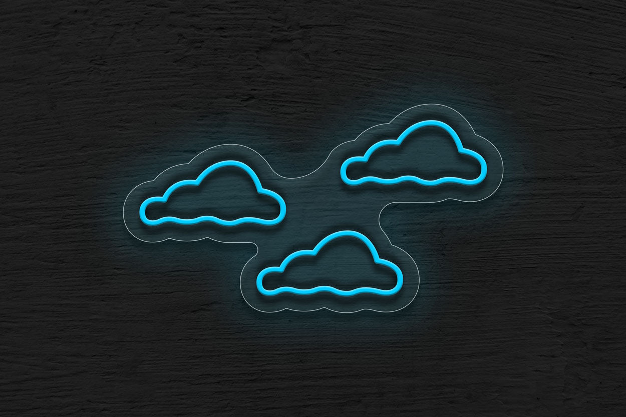 Three Cloud (Bat Mitzvah) LED Neon Sign