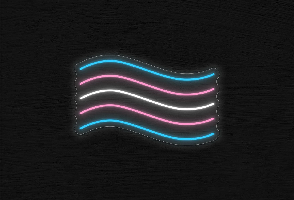 Transgender Flag LED Neon Sign