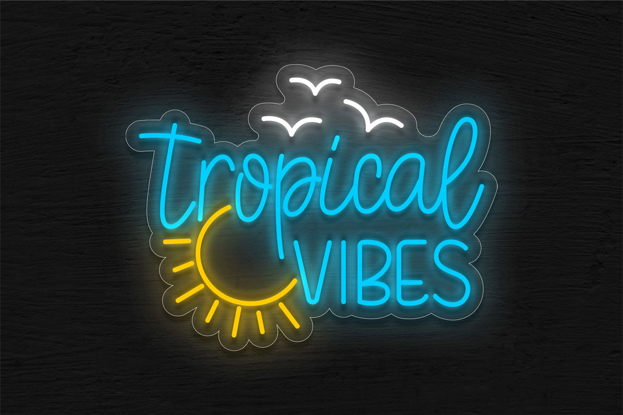 Tropical Vibes LED Neon Sign