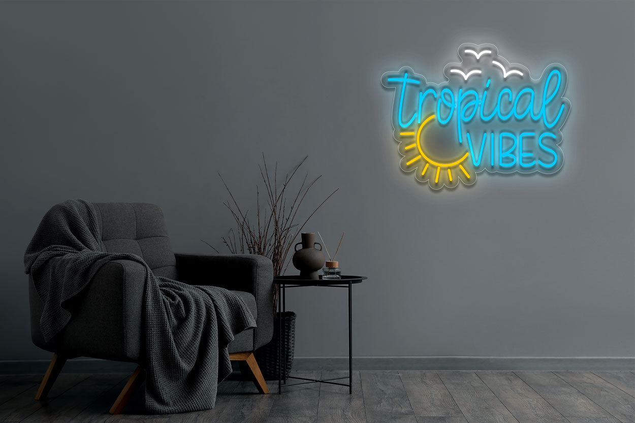 Tropical Vibes LED Neon Sign