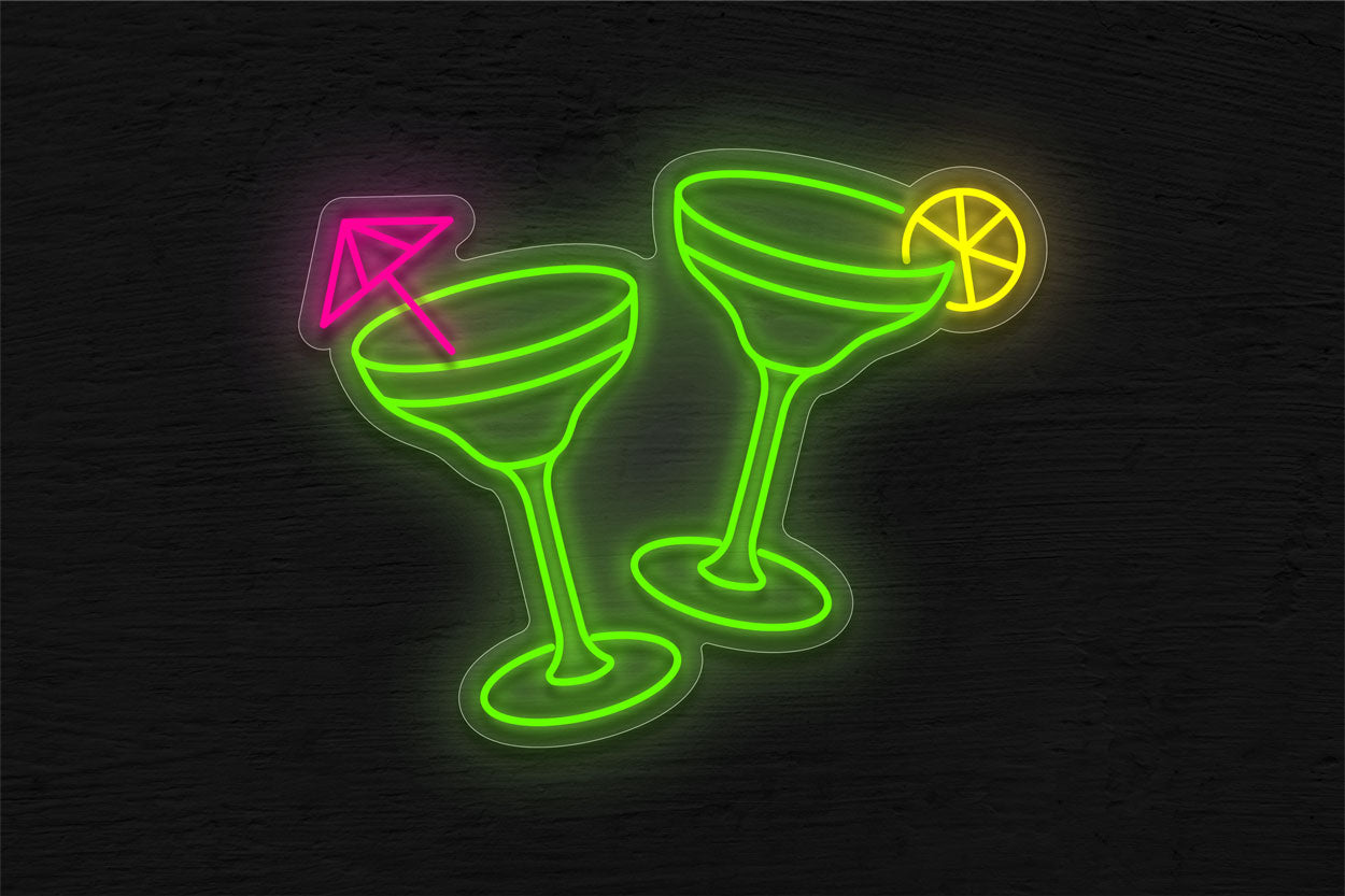 Two Glasses Of Martini LED Neon Sign