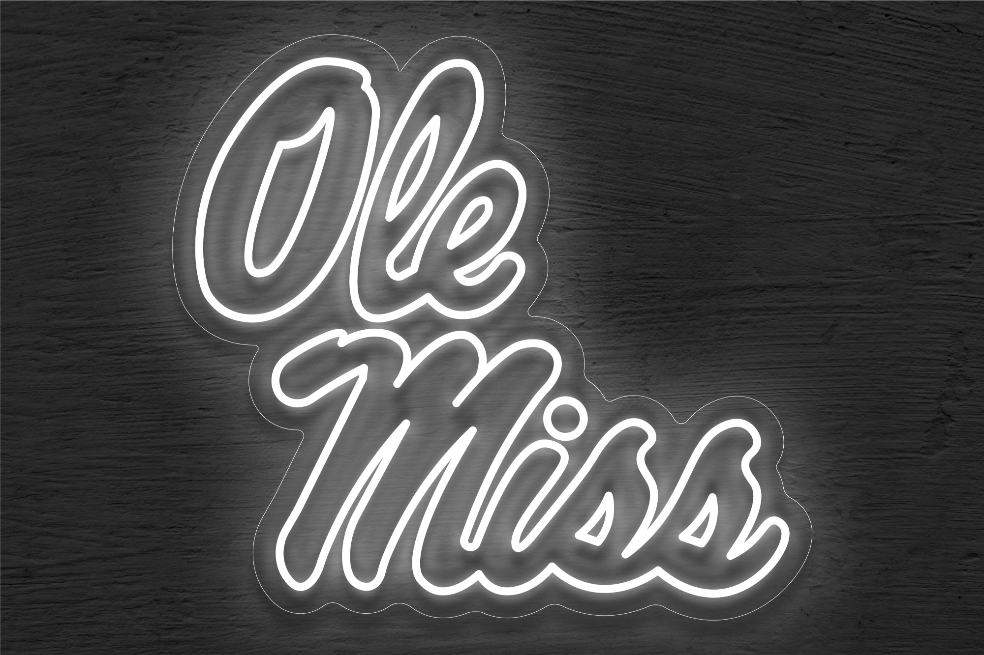 University of Mississippi (Ole Miss Rebels) Logo LED Neon Sign