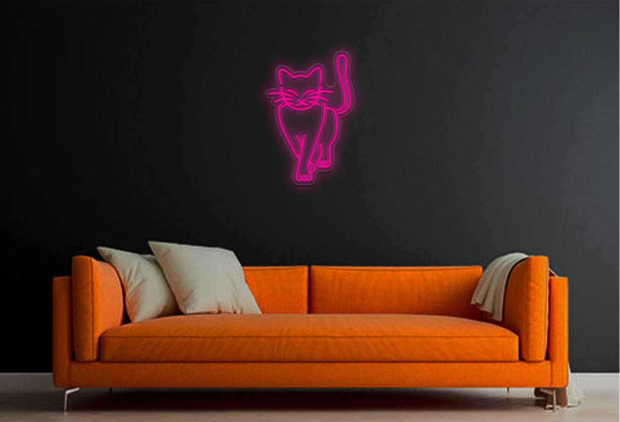 Walking Cat LED Neon Sign