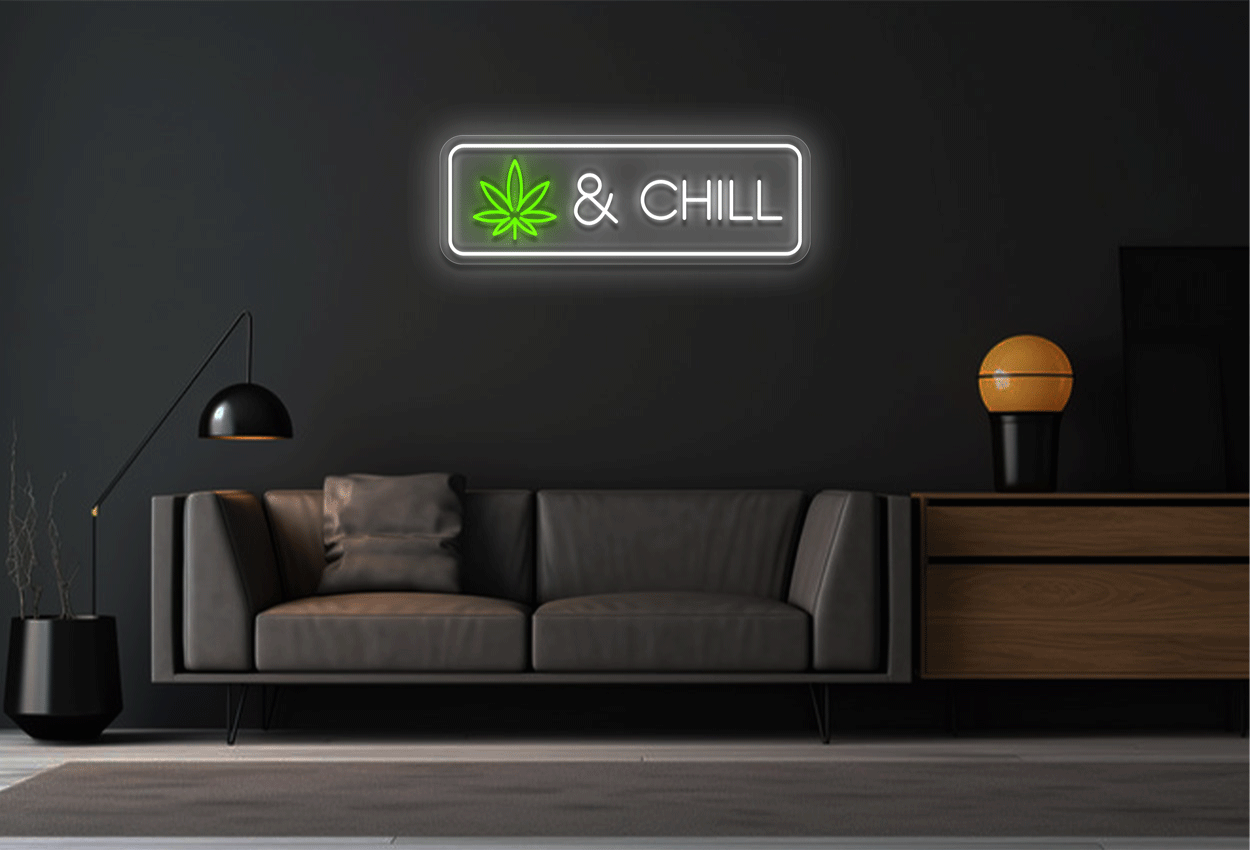 Weed And Chill LED Neon Sign