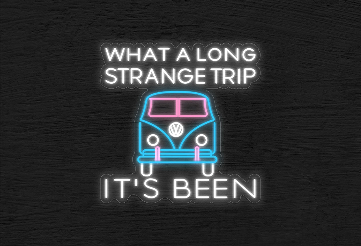 What a Long Strange Trip It's Been with Car Logo LED Neon Sign