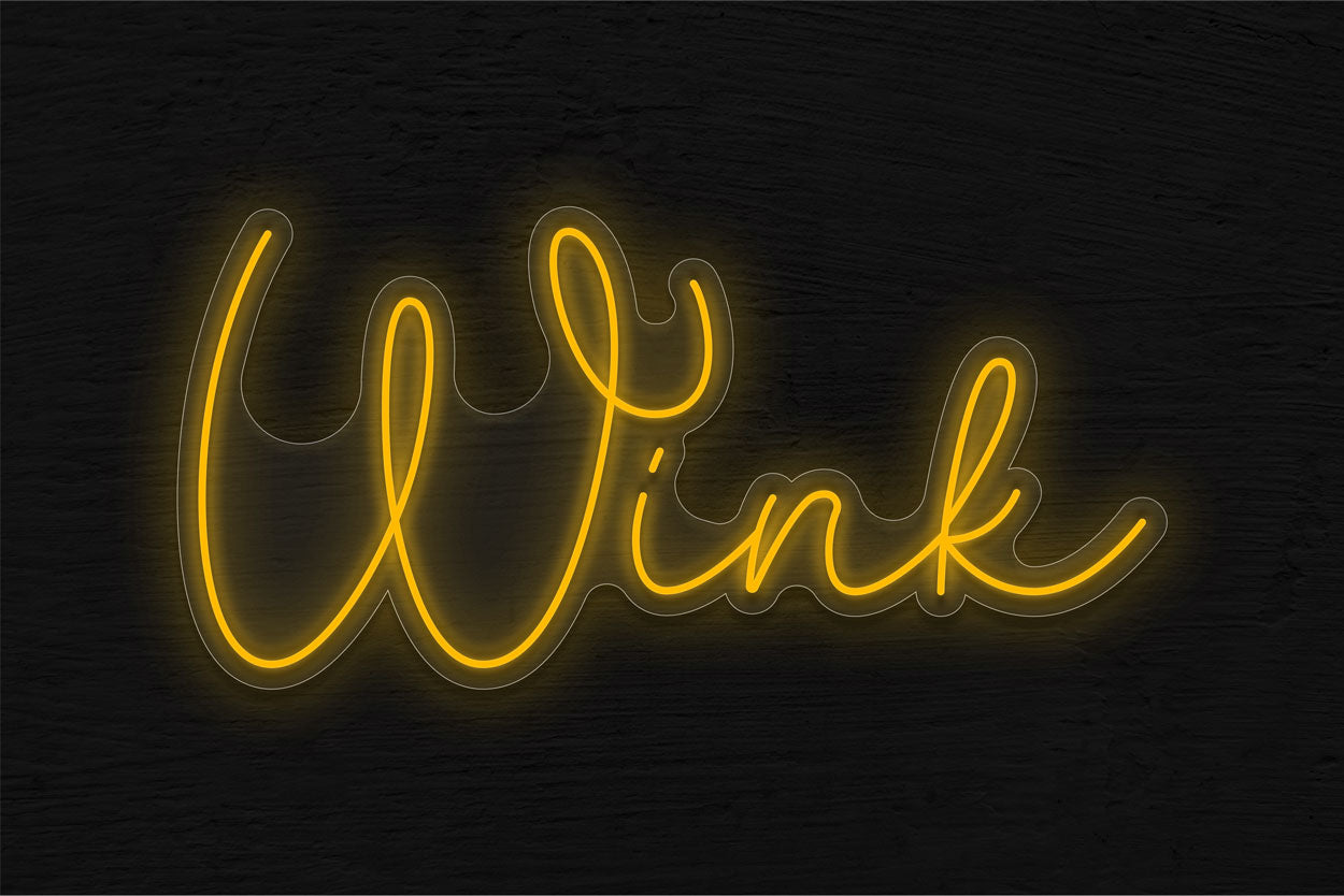 Wink LED Neon Sign