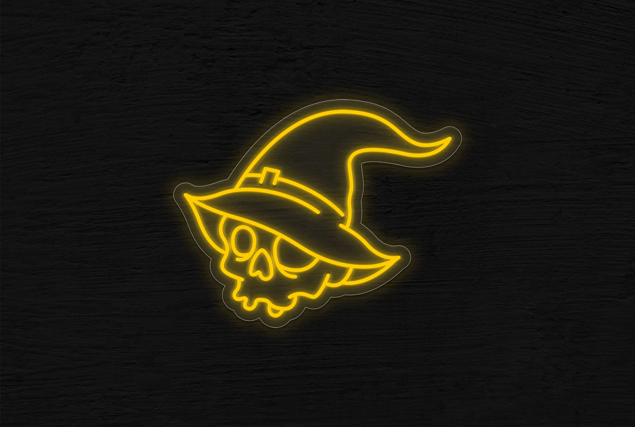 Witch Skull Logo LED Neon Sign