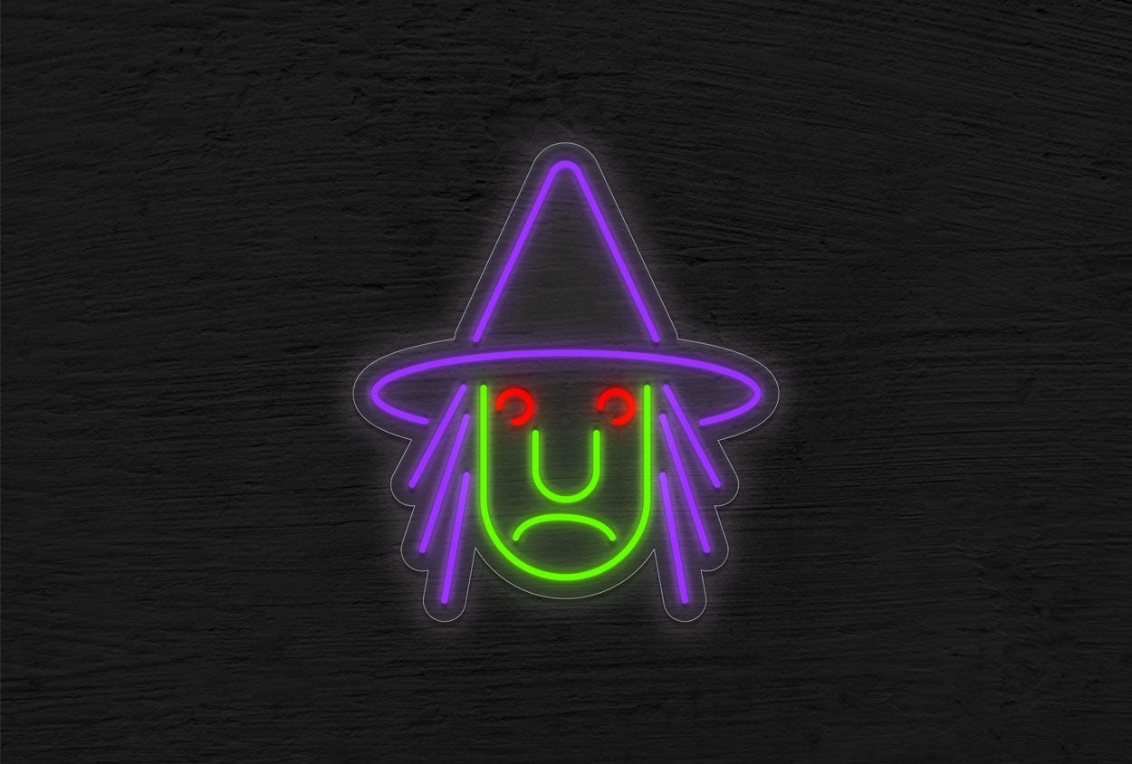 Witch Head Logo LED Neon Sign