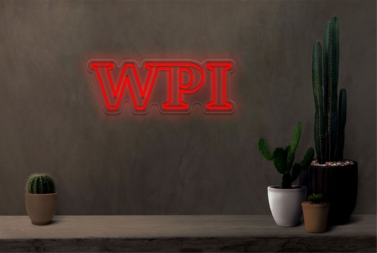 Worcester Polytechnic Institute LED Neon Sign