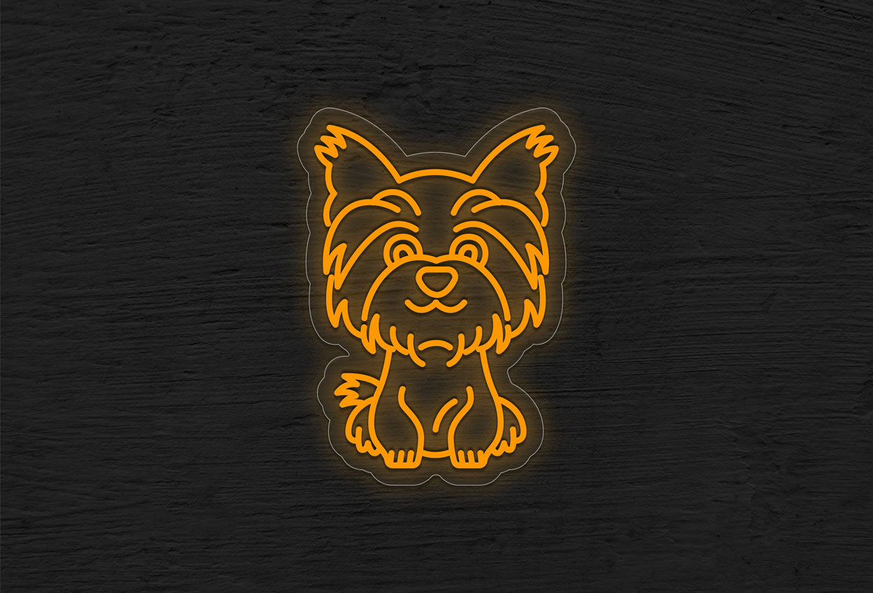 Yorkshire Terrier Dog LED Neon Sign